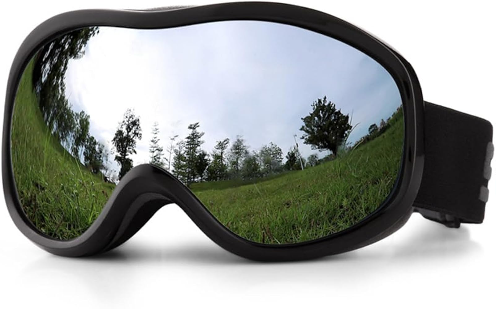 Dual Anti-Fog Spherical Ski Goggles: Unisex Outdoor Ski Glasses with UV Protection and Robust Anti-Fog Lenses