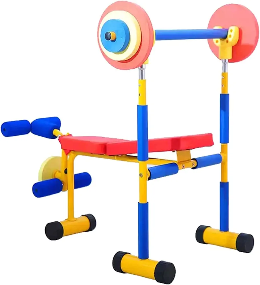 Kids Fitness Exercise Equipment Kids Fitness Dumbbell Set Adjustable Weight Bench Toy for Boys And Girls for Beginner Exercise