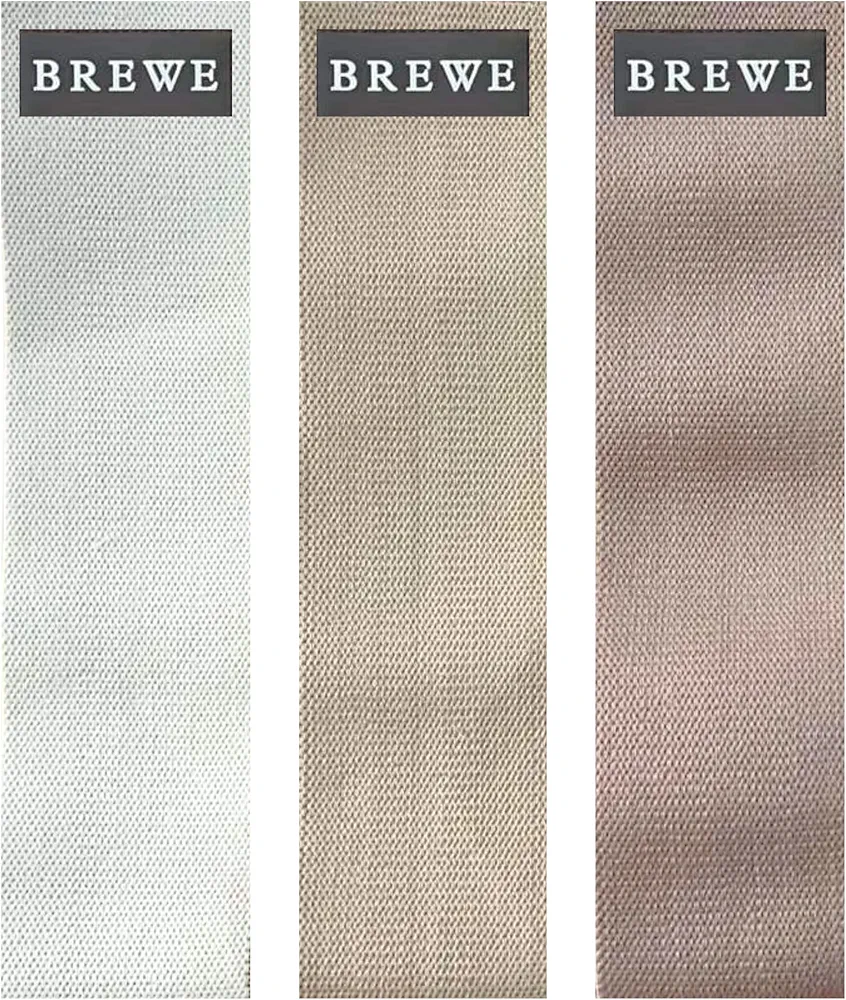Resistance Bands Set for Women & Men, 3 Pack, Neutrals, Anti-Slip Fabric Bands for Booty, Legs & Thighs