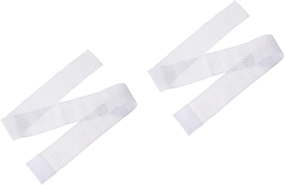 2pcs Sports Bandage Elasticity Bandage Strap Weightlifting Wraps Elbow Rodilleras para Gym Mujer Knee Brace for Sports Arm Elbow Wraps Elastic Muscle Support Tape Gym Bandage White