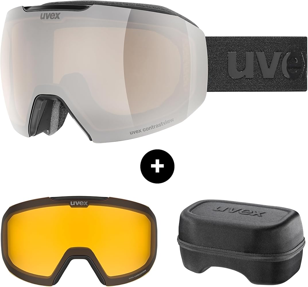 Uvex epic ATTRACT Ski Goggles Frameless 100% UV400 Protection Anti-Fog interchangeable Lens Snow Goggles for Men & Women