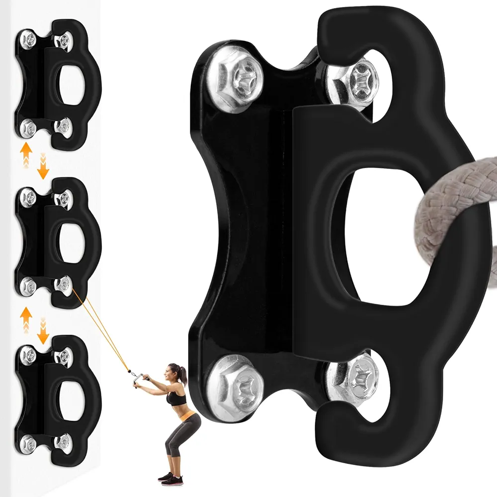 3 PCS Resistance Bands Anchor, Workout Wall Mount Anchor, Door Anchors for Hanging Resistance Straps, Home Gym Workouts, Physical Therapy