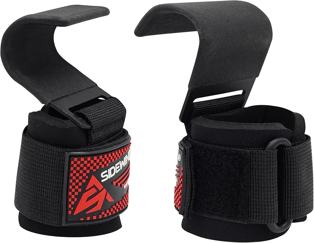 SideWinder Gym Hook Weight Lifting Straps Bar Grip Support Bodybuliding powerlifting Workout training Wrist Support Wrap