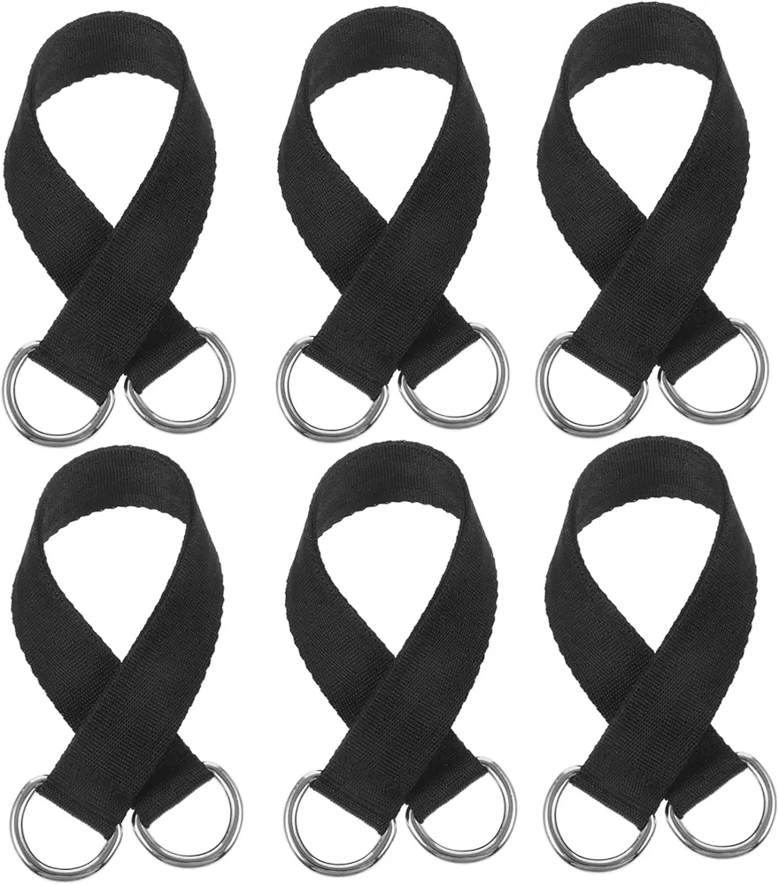 SUPVOX 6pcs Pull-up Straps Tool Gym Equipment Ab Sling Straps Bar Auxiliary Belt Straps for Weightlifting Swing Straps Horizontal Pull up Strap Stainless Steel Fitness Indoor
