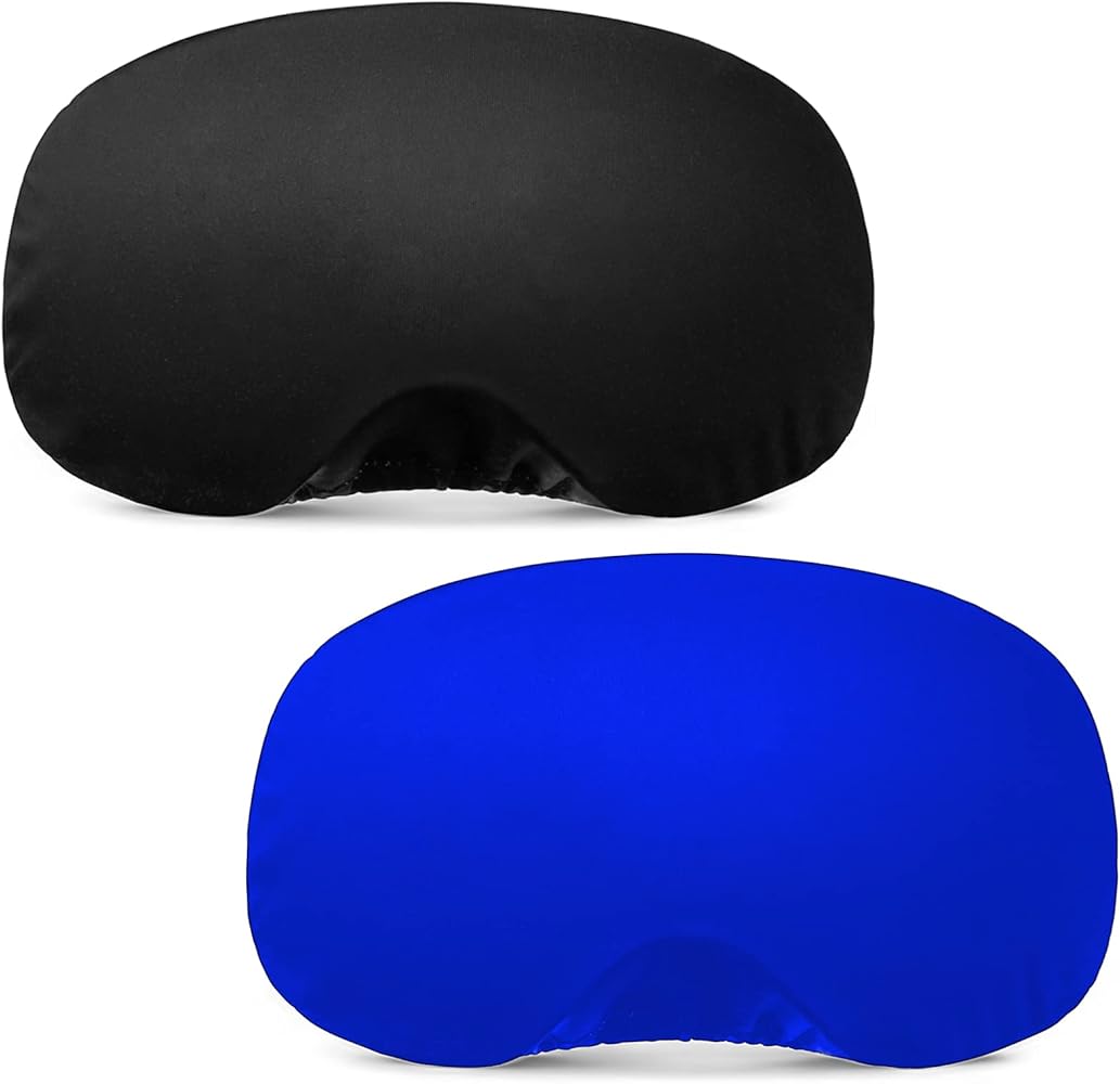 Ski Goggle Cover Microfiber Goggle Cover 2 Piece Ski Goggle Protectors Protective Goggle Gogglesaver Snowboard Goggles Cover Sleeves for Lens Protection Travel Storage Winter Sport Accessory
