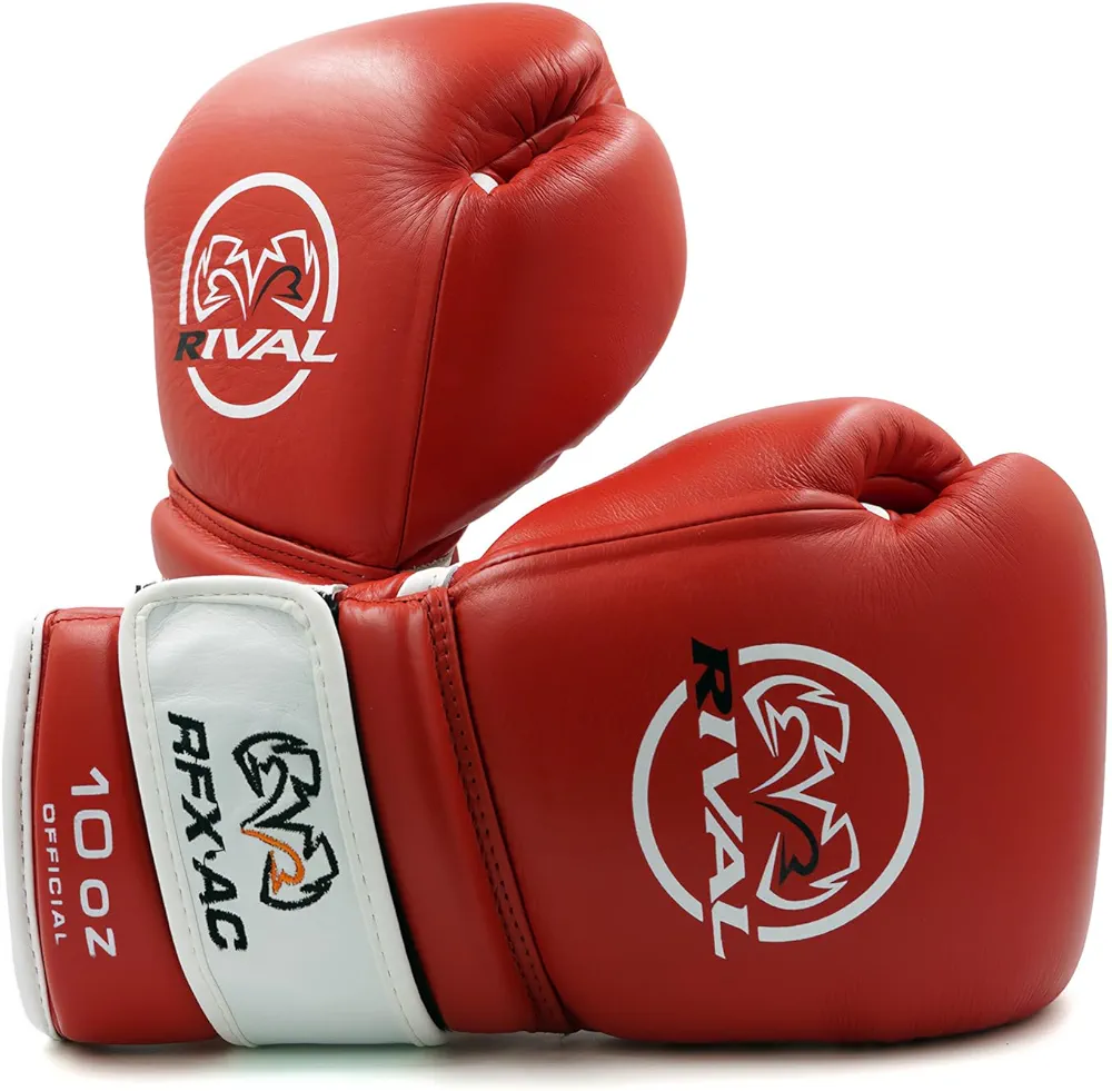 RIVAL Boxing RFX-AC Amateur Competition Fight Gloves, Official USA Boxing Approved, Duo Hook and Loop Strapping System