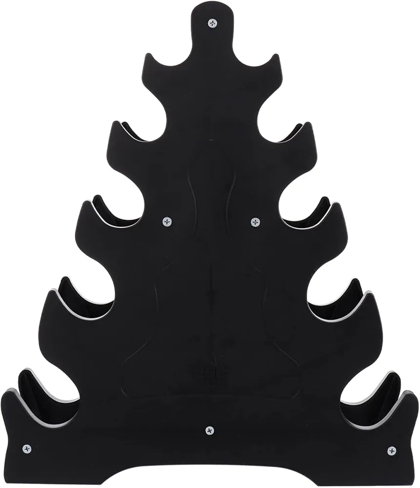 POPETPOP Dumbbell Rack Triangle Dumbbell Storage Rack: Dumbbell Stand Weight Rack for Dumbbells Multilevel Weight Storage Organizer for Home Gym Workout, Black