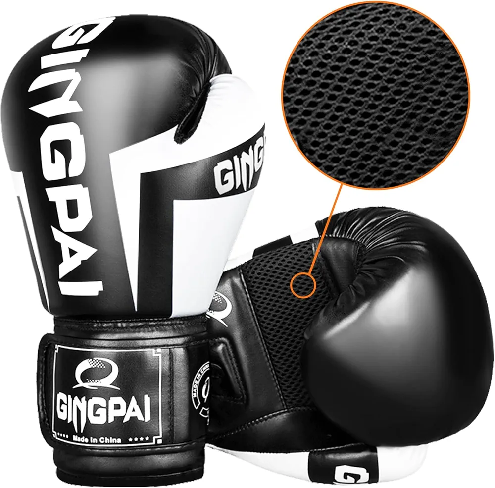 Boxing Gloves, Pro Training Sparring, Ideal for Boxing Muay Thai MMA Taekwondo Heavy Bag Training, Ventilated Palm