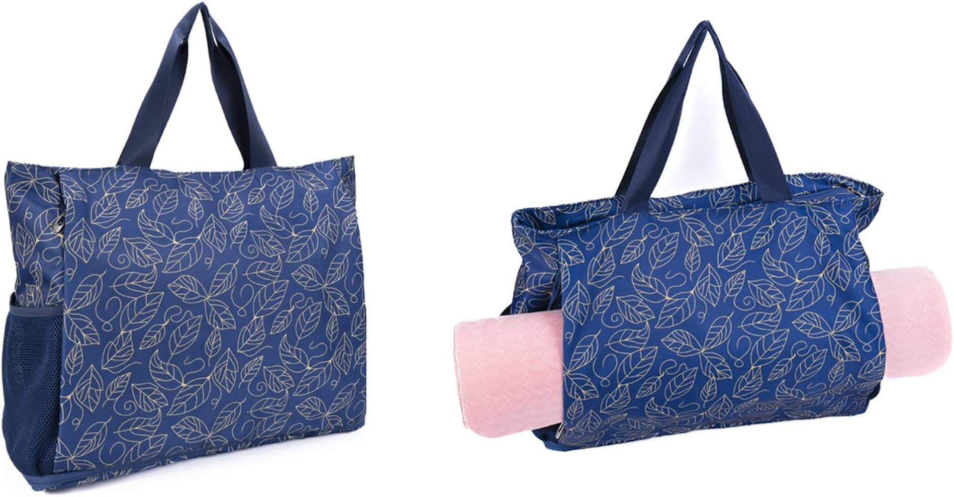 Yoga Mat Tote Pilates Bag - Waterproof Yoga Gym Bags and Carriers Fits Your All Stuff with Wet Pocket Zipper Yoga Mat Holder