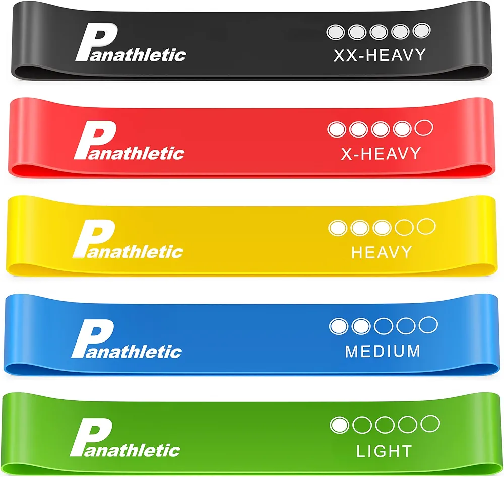 Resistance Bands, Set of 5 Bands – 5 Different Resistance Levels, Exercise Guide, eBook, Carry Bag – 5X Booty Loop Band for Butt and Legs Women - Fitness Stretch Band for Workout Men