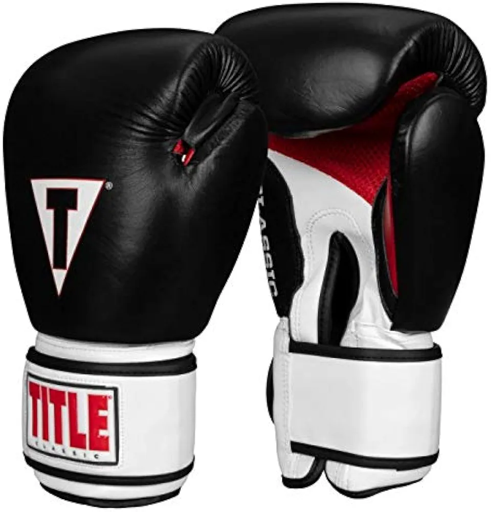 TITLE Boxing Classic Leather Super Bag Gloves 2.0 - Boxing Gloves, Punching Bag Gloves, Kickboxing Gloves, Punching Gloves, Heavy Bag Gloves, Boxing Gloves Men, Boxing Gloves Women, Boxing Equipment