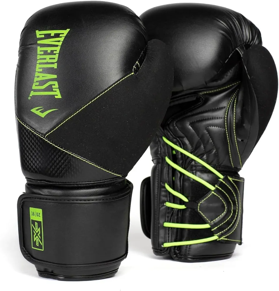 Everlast ProTex Boxing Fight Gloves White/Black (12oz)