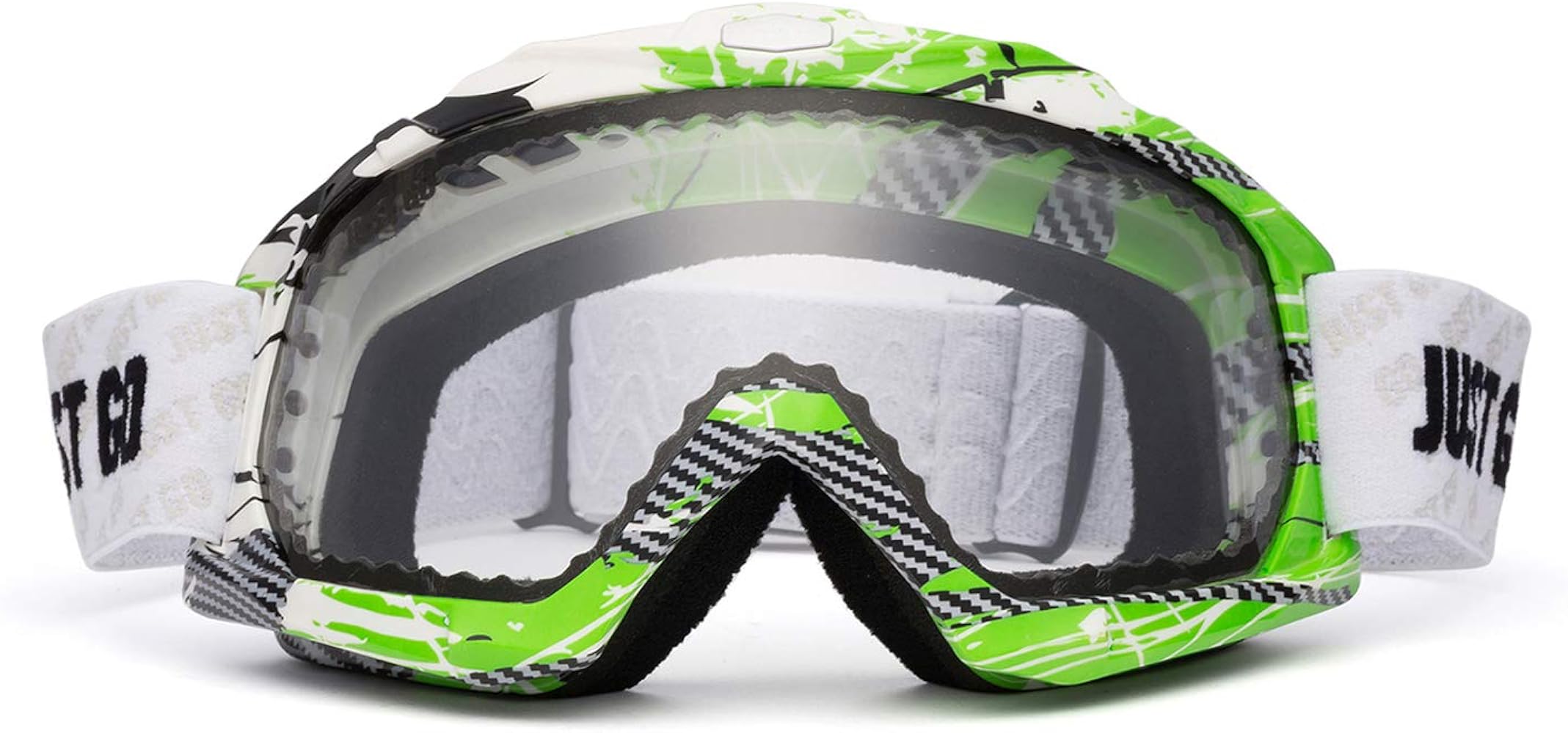 JUST GO Ski Goggles for Skiing Dual-Layer Anti-Fog 100% UV Protection lens Snowboard Goggles