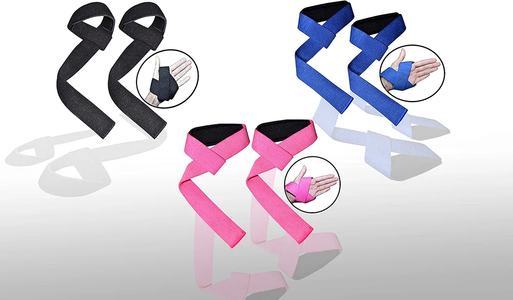 Neoprene Padded Weight Lifting Gym Training Hand BAR Straps Support Wrist Wraps