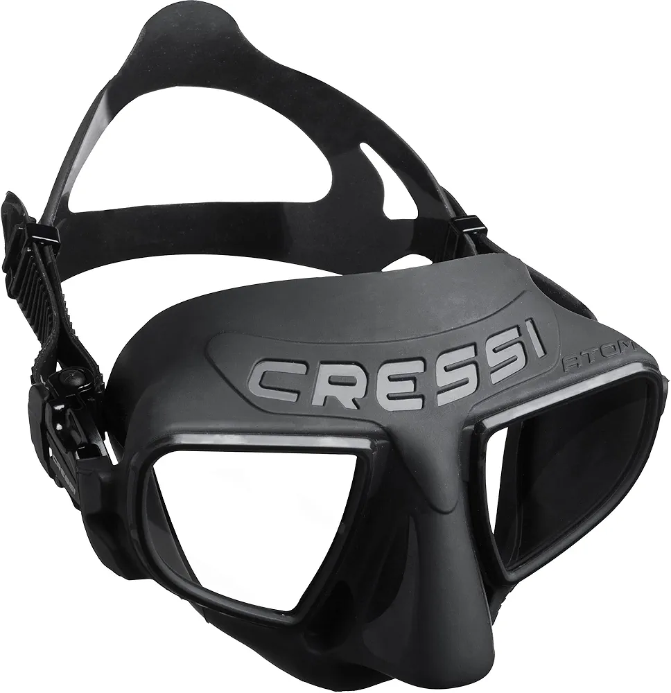 Cressi Frameless Freediving Mask with Reduced Internal Volume and Ergonomic Nose Shape - Atom: Made in Italy