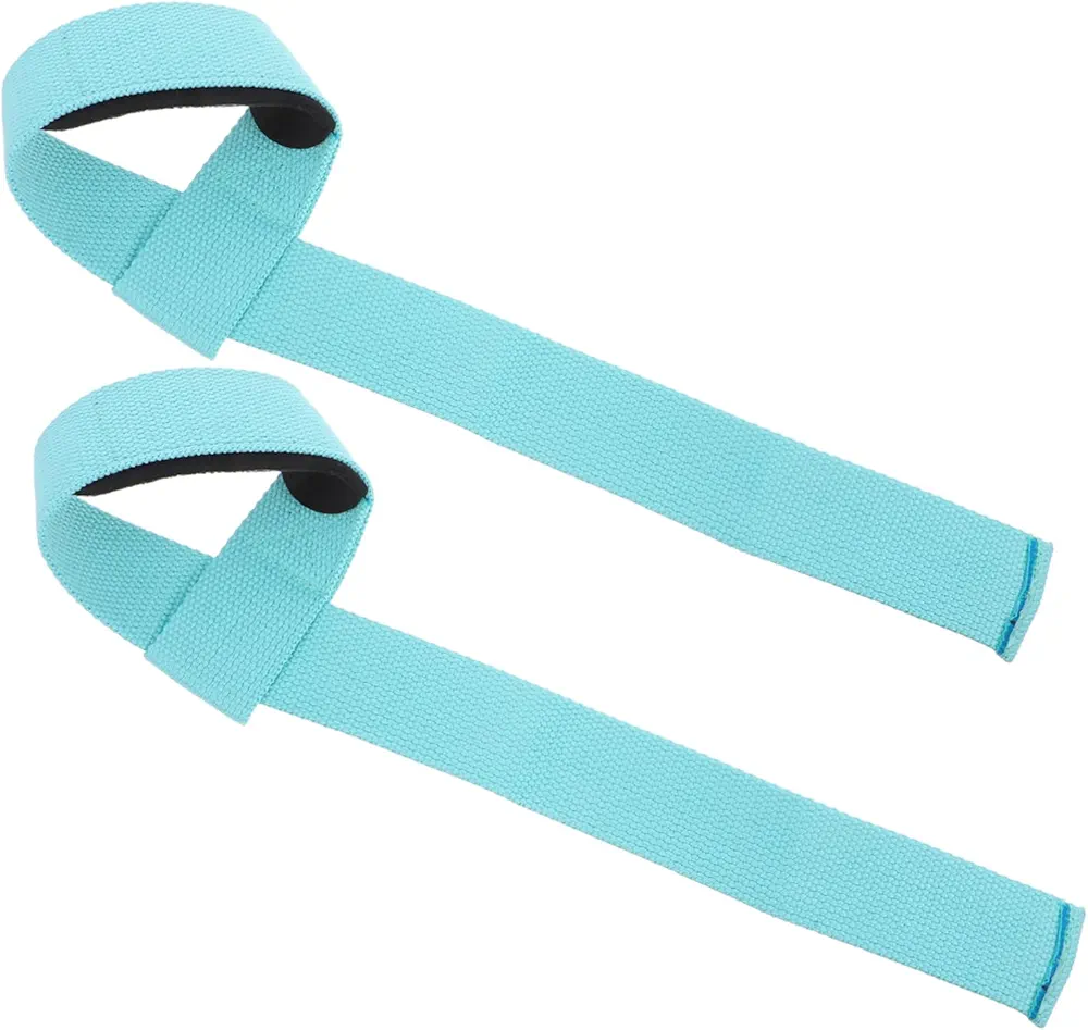 1 Pair Weightlifting Belt Hand Weightlifting Grip Strap Wrist Strengthener Wrist Guard for Sports Brace Pull up Grips Gym Grips Weightlifting Straps Hooks Polyester Light Green