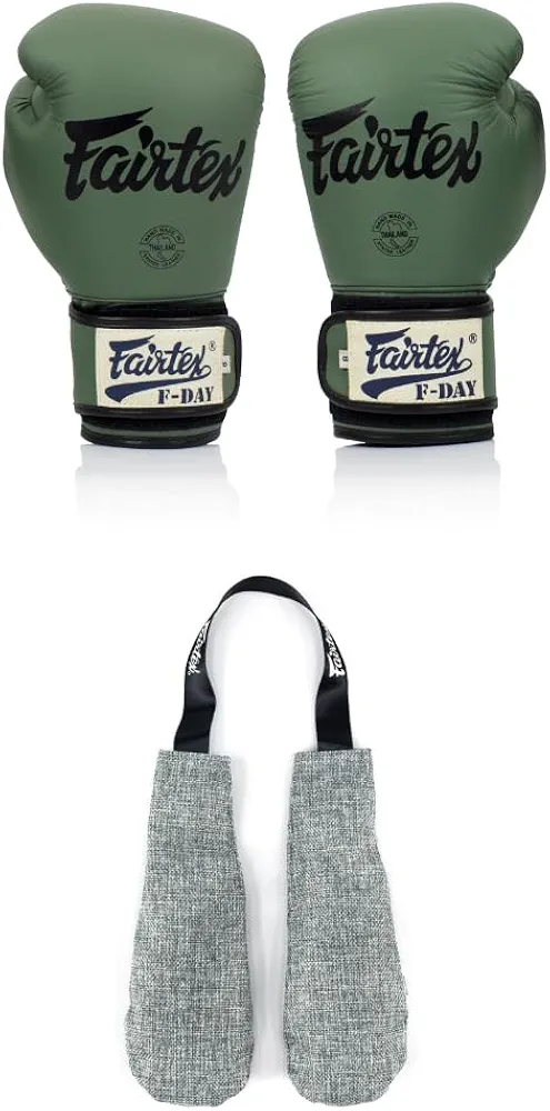 Fairtex BGV11 Muay Thai Boxing Gloves + Deodorizer Inserts Bundle | Premium Training & Sparring Gloves with Odor & Moisture Absorber for Men, Women, Kids