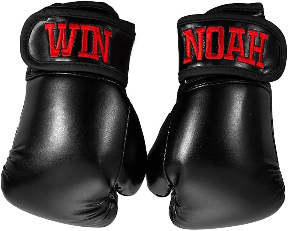 Custom Embroidery Kids Boxing Gloves, Personalized Name Youth Boxing Training Gloves, Sparring Punching Gloves for Boys Girls (0-10 Years)