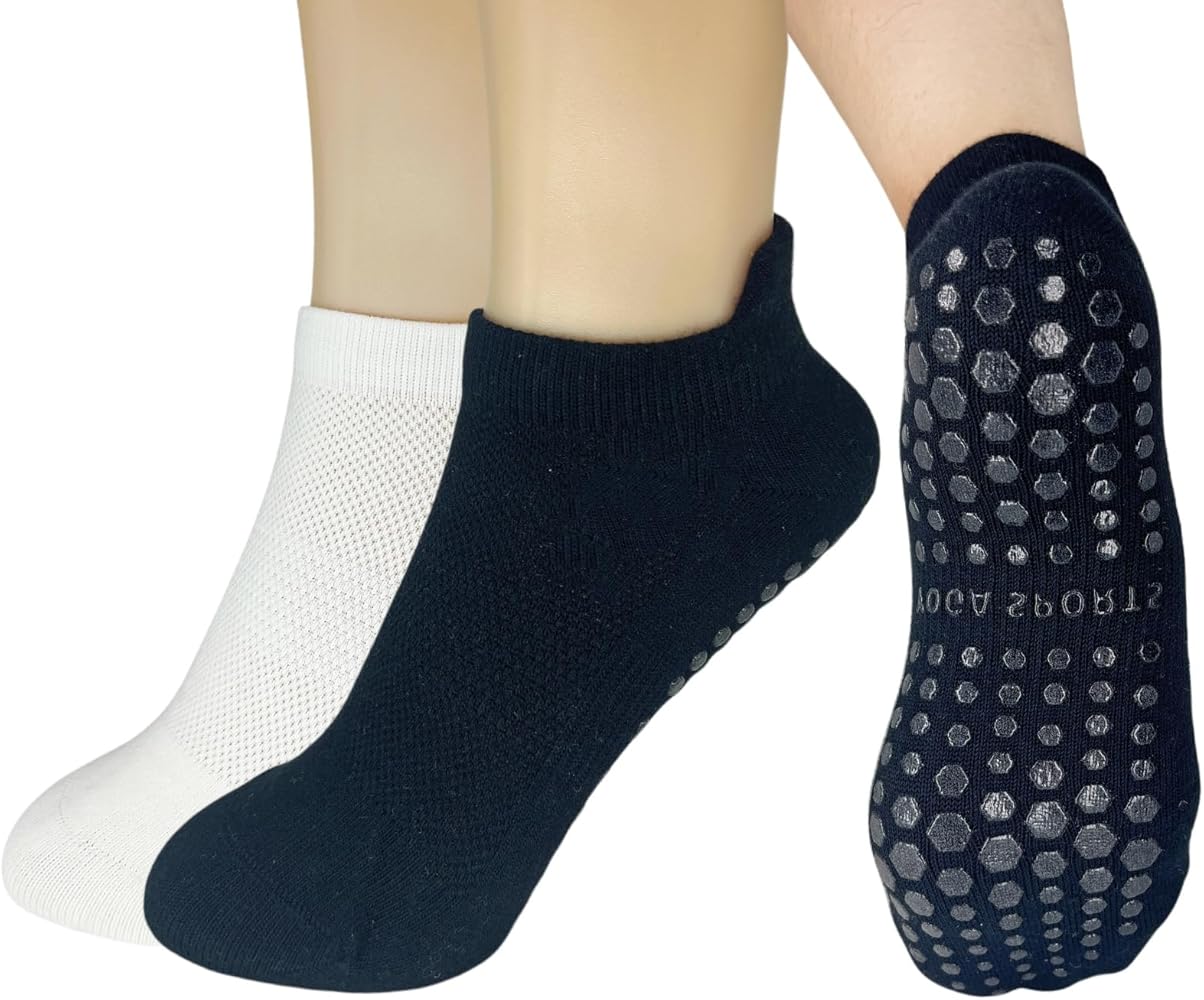 Pilates Socks for Women Non Slip Hospital Socks Yoga Socks for Women Barre Sticky Socks