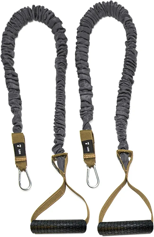 Resistance Cords - Cross Anchored Shoulder Exercise Bands - Ideal for Dynamic Warmups and Physical Rehab - One Pair of Cords - 4KOR Fitness