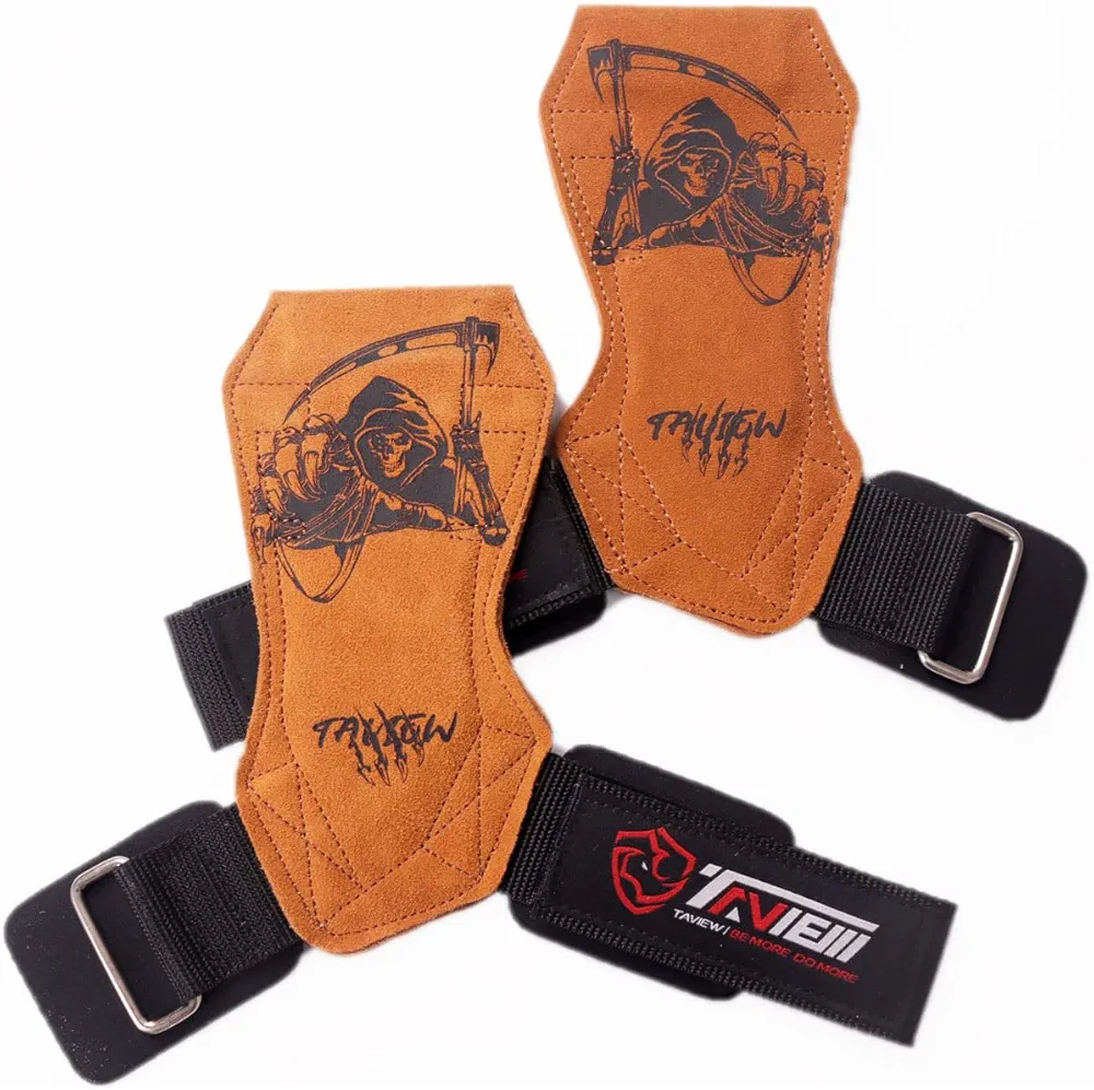 TAVIEW Wrist Straps for Weightlifting for Maximum Grip Support - Lifting Deadlift Strap & Weight Lifting Grips Gloves for Working Out Pull Up Deadlifting & Shrugs