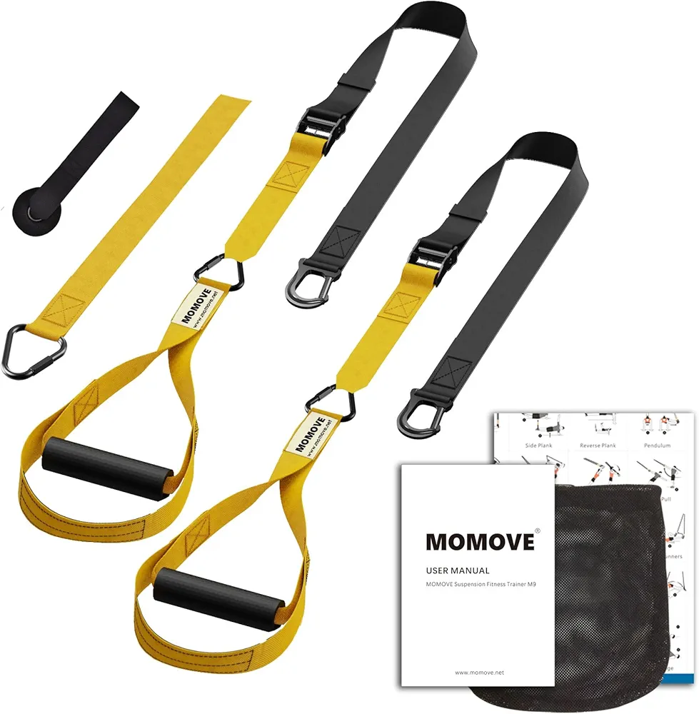 Bodyweight Resistance Straps for Home Fitness, Full-Body Workout Training Kit for Strength, Powerlifting, and Core Exercise