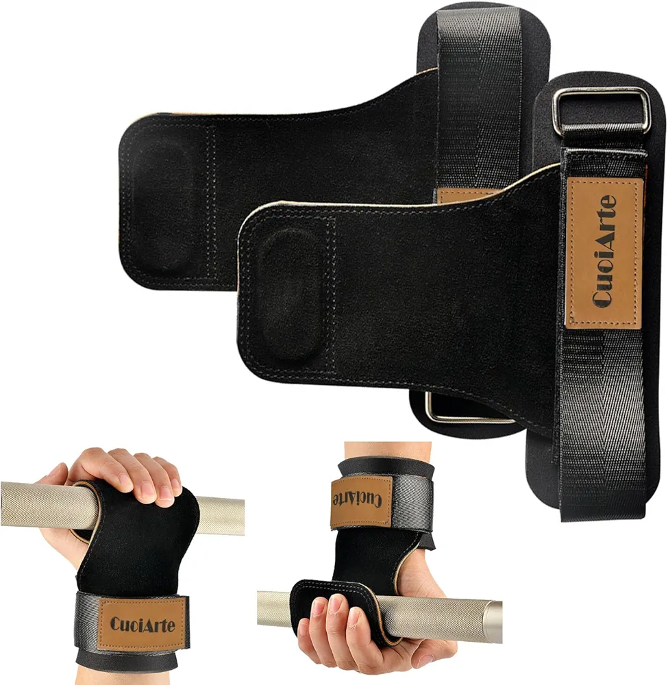Wrist Straps for Weightlifting, Lifting Straps for Deadlift, Adjustable Neoprene Padded Wrist Wraps for Weightlifting for Men/Women(Pair)