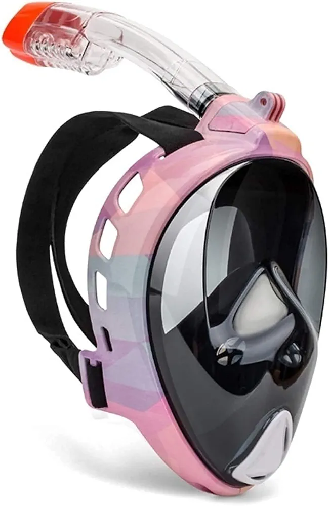 Full Face Snorkel Snorkel Diving Mask Scuba Mask Underwater Anti Fog Full Face Snorkeling Mask Professional Snorkelling Gear for Women Men Kids Swimming Snorkel Diving Eq Masks