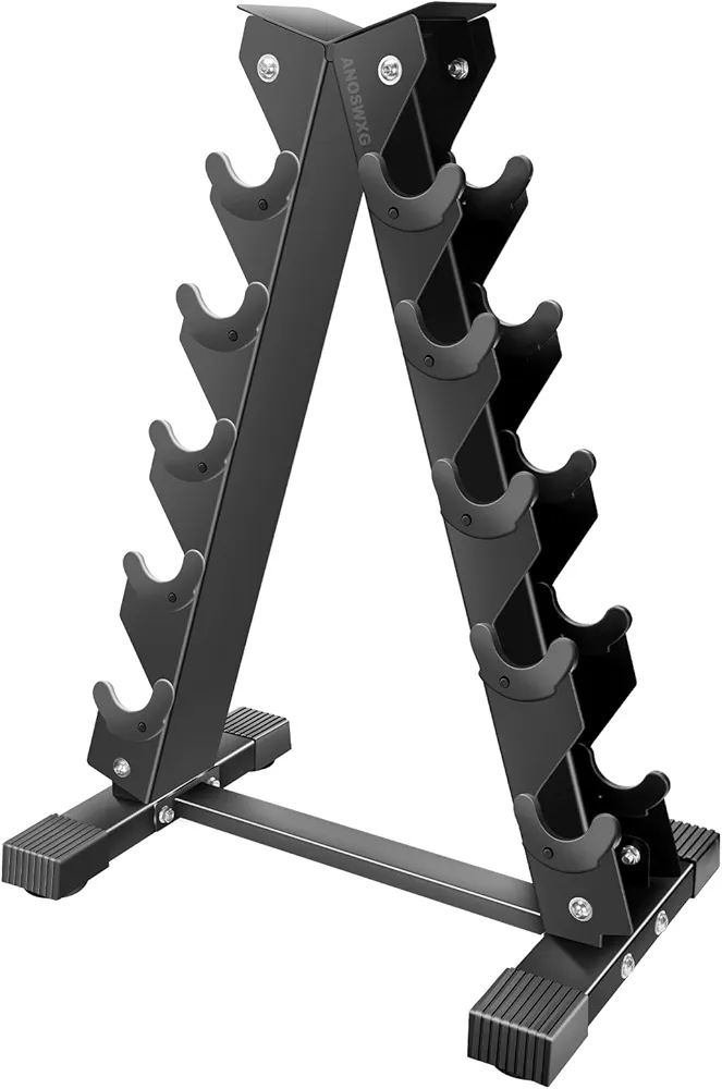 Dumbbell Rack Stand Only, Weight Rack for Dumbbells Compact A-Frame Home Gym Space Saver