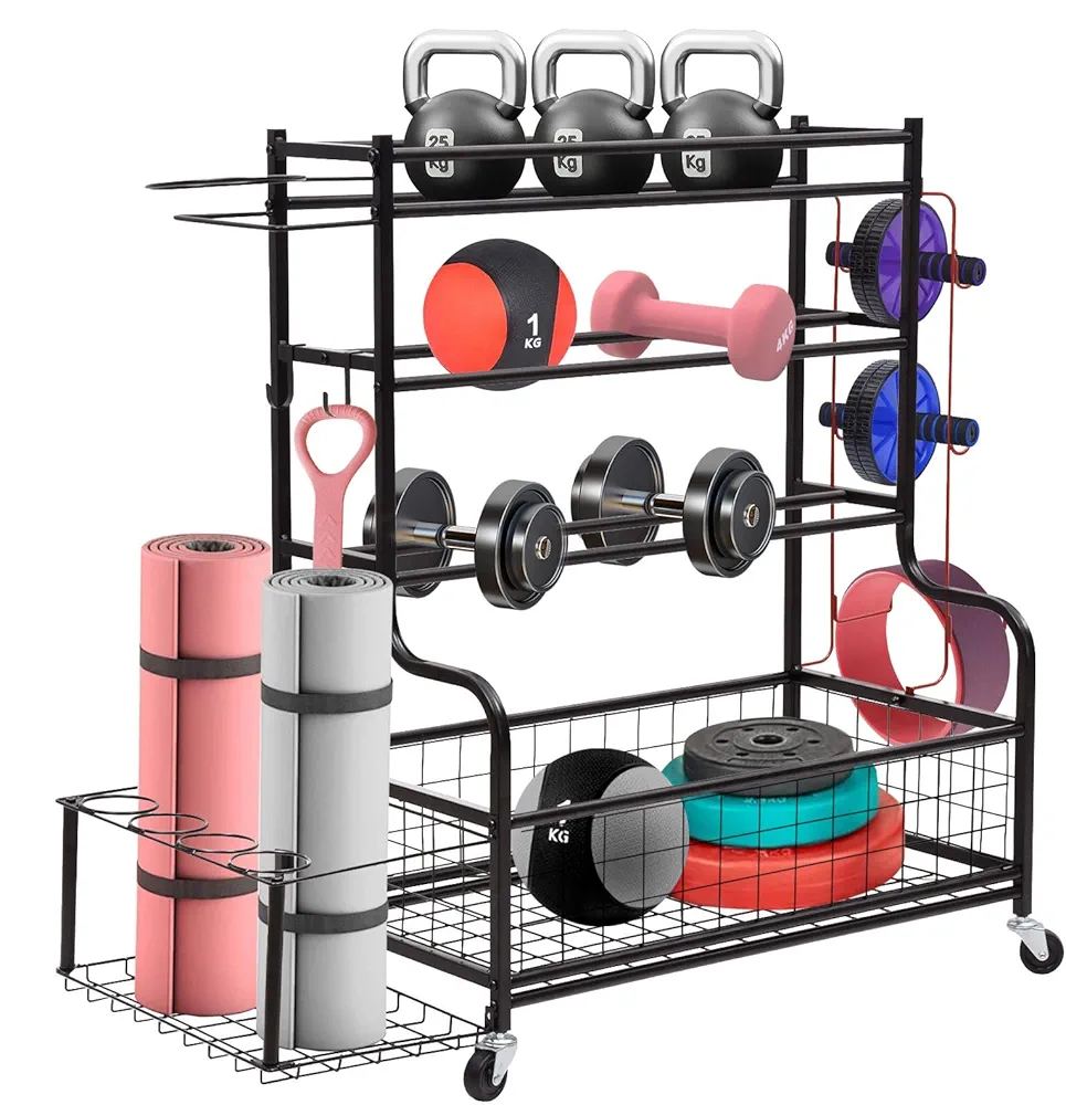 Dumbbell Rack Stand, Weight Stand, Gym Rack, Dumbbell Holder, Workout Storage Organizer for Dumbbells Kettlebells