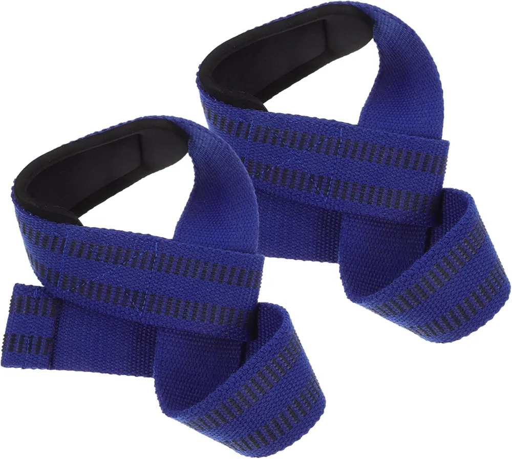 2pcs Women's Weight Lifting Belt Wrist Support for Gym Workout Wrist Protector -Slip Wrist Support Training Wrist Support Training Grip Strap Workout Wrist Belt Polyester Blue