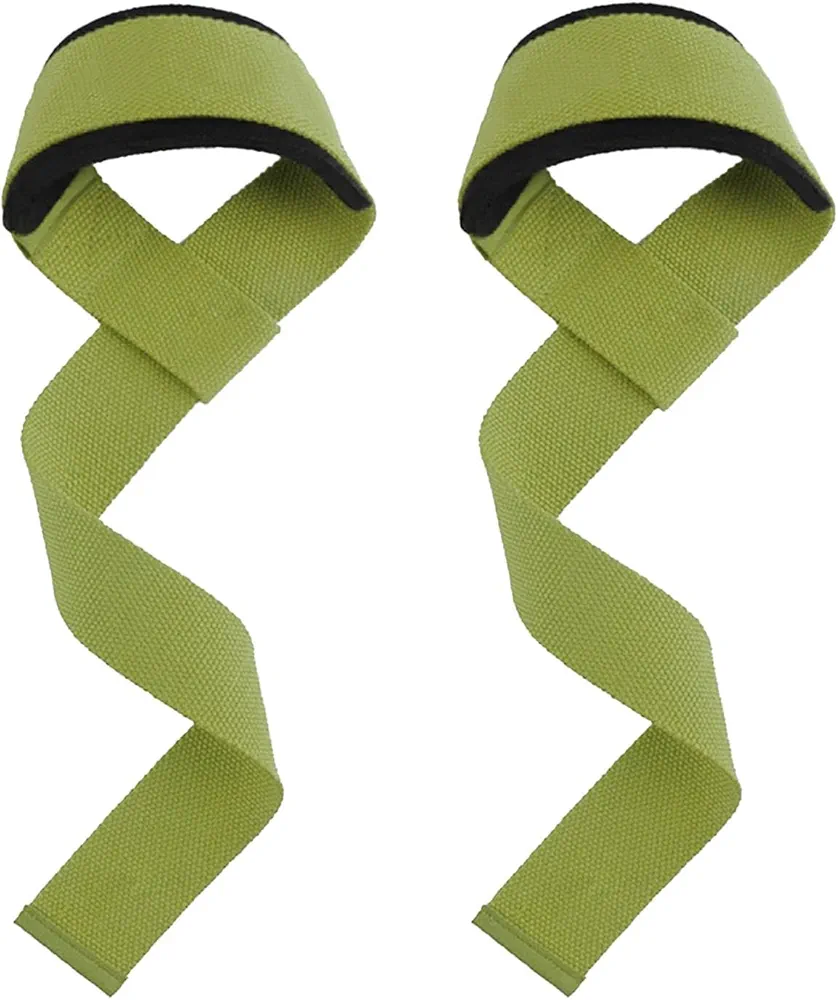 rockible 2X Weight Lifting Straps Deadlift Straps Workout Hand Grip Men Women Wrist Straps Wrist Support Wraps for Deadlifts Bodybuilding Accessories