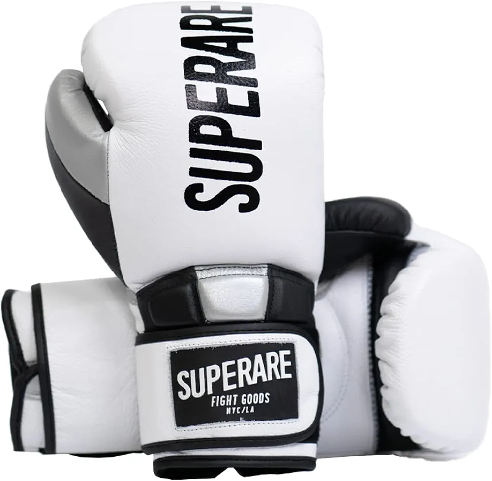 Superare Supergel Pro Boxing Gloves - Strap Closure/Hook and Loop for Boxing, Sparring, Training, MMA, Kickboxing