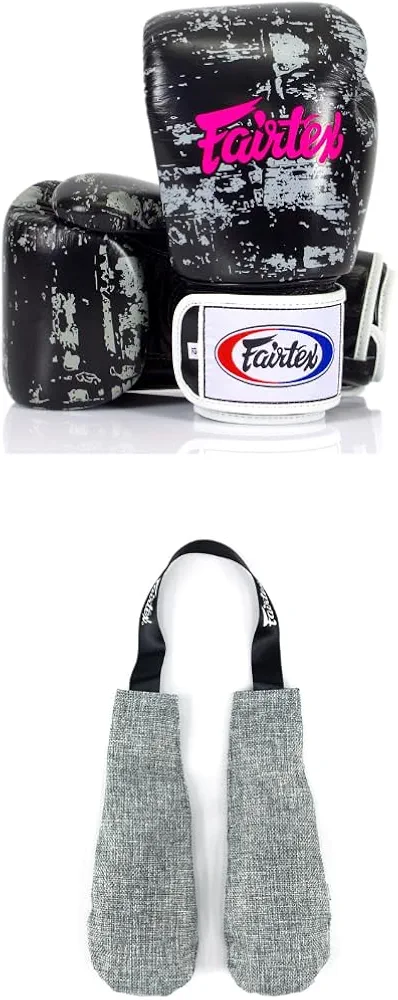 Fairtex BGV1 Boxing Gloves with Deodorizer Inserts | Shock Absorbent Gloves + Odor & Moisture Absorber for Boxing, MMA, Muay Thai | Perfect Bundle for Clean & Durable Gear