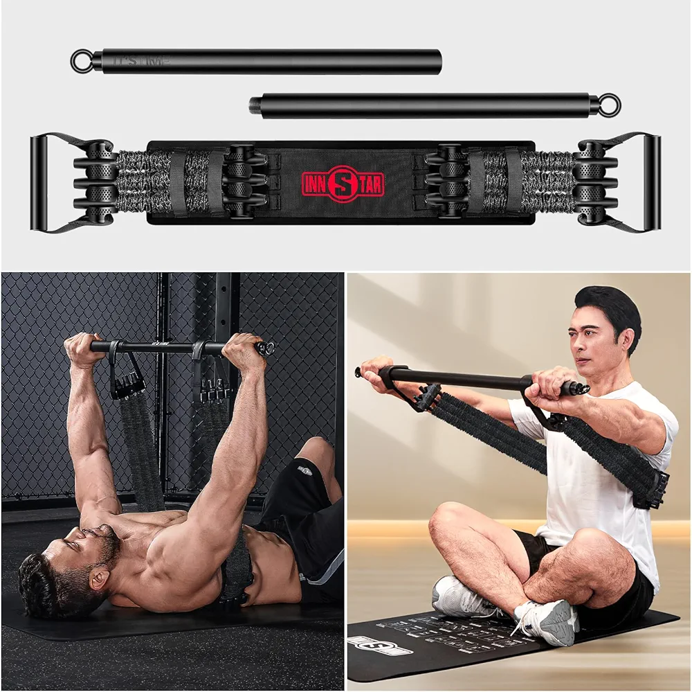 Innstar Multi-Function Resistance Bands for Working Out, Push Up Exercise Bands Resistance Bands Set for Bench Press Gym Equipment, Home Workout, Travel Portable