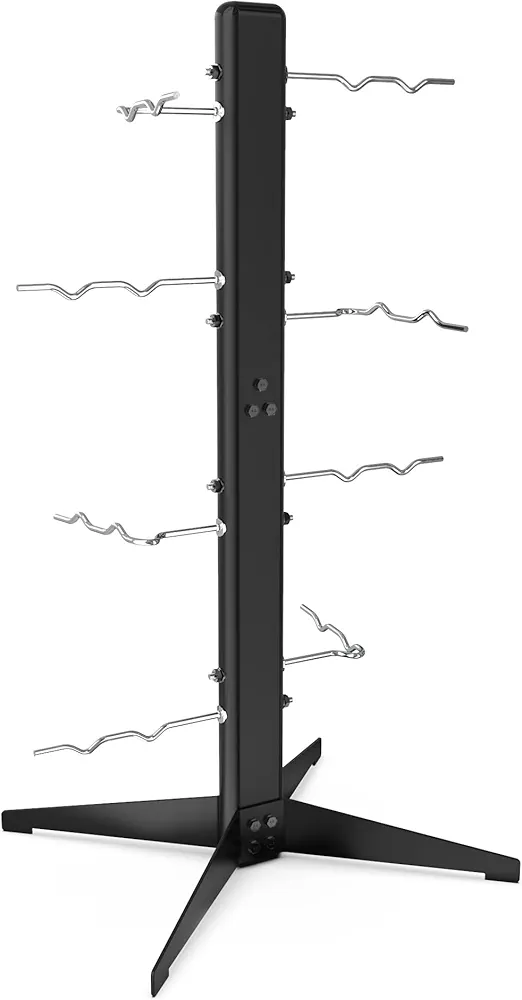 Synergee Cable Attachment Rack. Free-Standing or Wall Mounted Storage Rack. Multi-Use Storage Posts for Exercise Attachments.