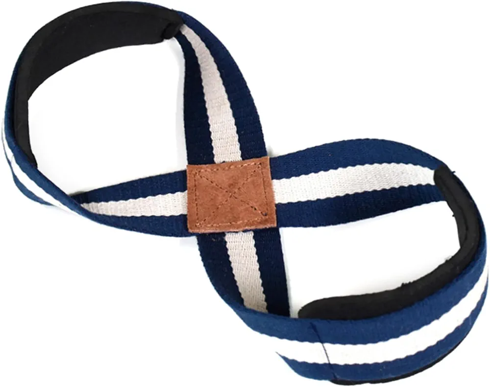 Figure 8 Weight Lifting Straps Heavy-Duty Support Straps Deadlift Straps Powerlifting Gym Wrist Straps For Men Women Weightlifting Wrist Support, Upgrade blue S code