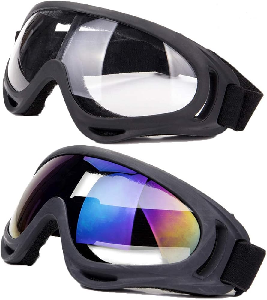 FOCUSSEXY Ski Goggles Snowboard Motocross Glasses with UV Protection Wind Resistance Goggles for Men Women