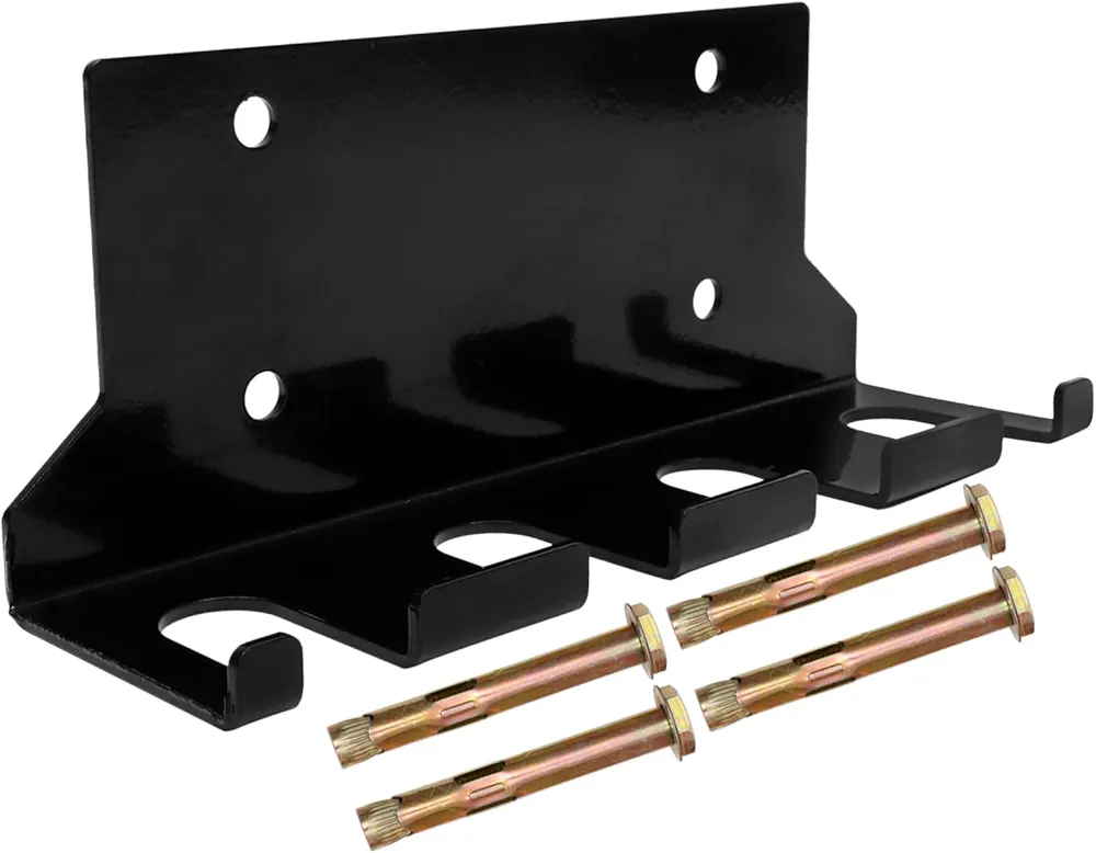 Holder Barbell Rod Storage Rack Dumbbells Gym Dumbbell Pole Stands Steel Black