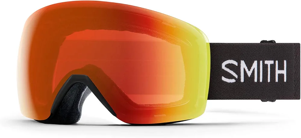 Smith Skyline Snow Goggles Black/ChromaPop Everyday Red Mirror