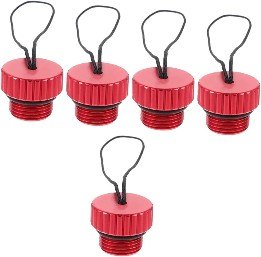 5pcs Diving Bottle Cover Aquarium Pump Fish Tank Accessories Buoy Scuba Diving Lanyard Adaptor Full Face Snorkel Mask Air Pump Valve Stem Kit 6061 Aviation Aluminum
