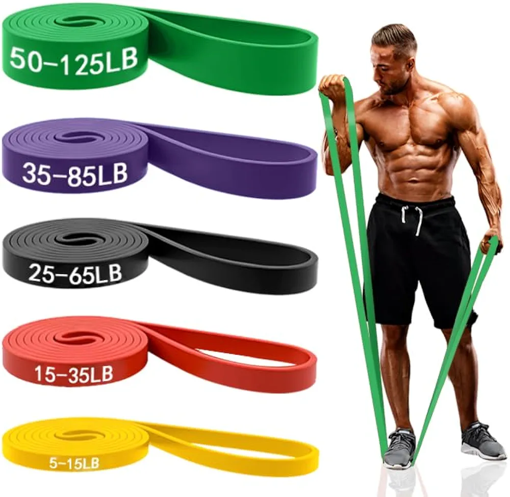 Resistance Bands for Working Out, Pull Up Assistance Bands Set for Men & Women,Latex Workout Bands, Eexercise Bands Resistance for Body Stretching,Muscle Training and Physical Therapy