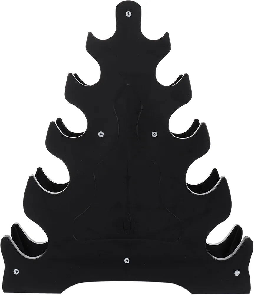 VICASKY Triangle Shaped Dumbbell Fixing Rack - 5 Tier Dumbbell Storage Stand for Chic Dumbbell Display,Dumbbell Holding Stand for Organized Storage