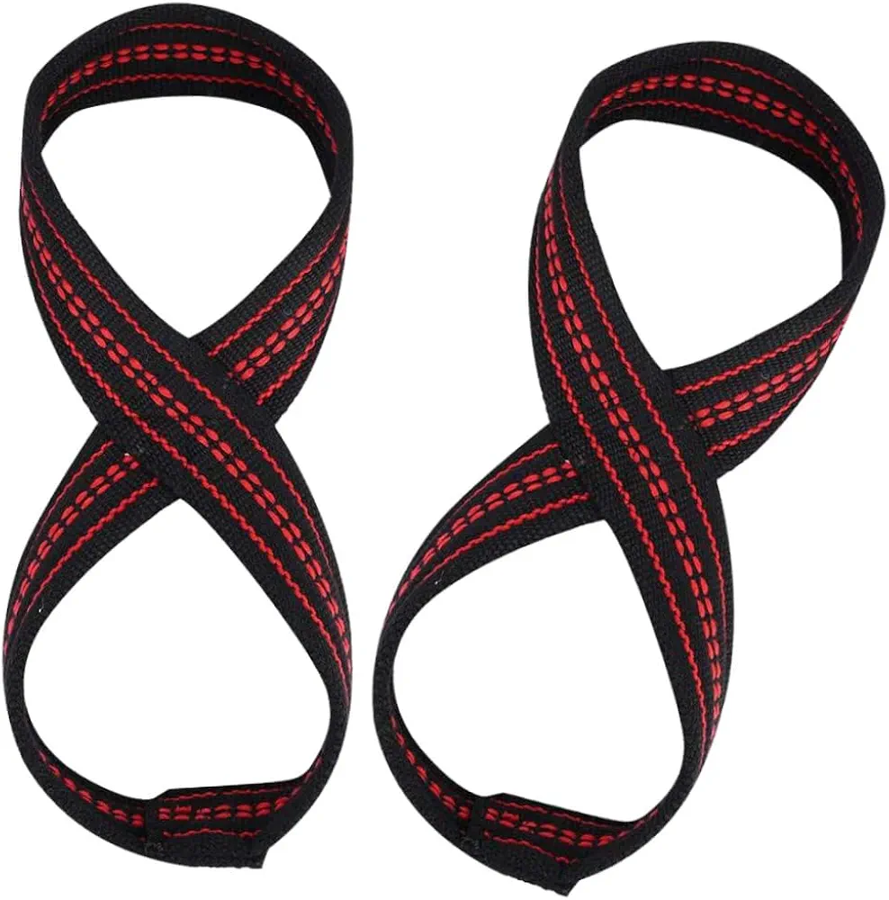 Gym Straps,Wrist Straps Weightlifting,Gym Wrist Straps,Weight Lifting Straps Figure 8 Heavy Duty Deadlift Straps Wrist Support Fitness Grips S 2PCS