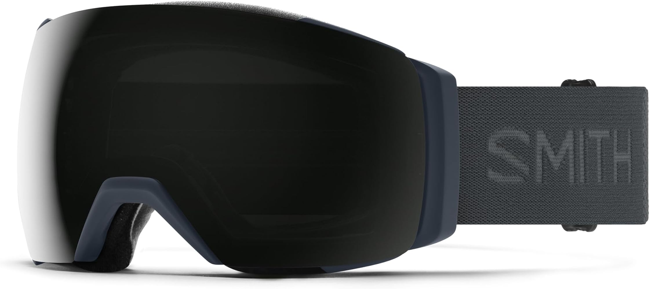 SMITH IO MAG XL Goggles with ChromaPop Lens – Performance Snowsports Goggles with Easy Lens Change Technology for Skiing & Snowboarding – for Men & Women – French Navy + ChromaPop Sun Black Lens