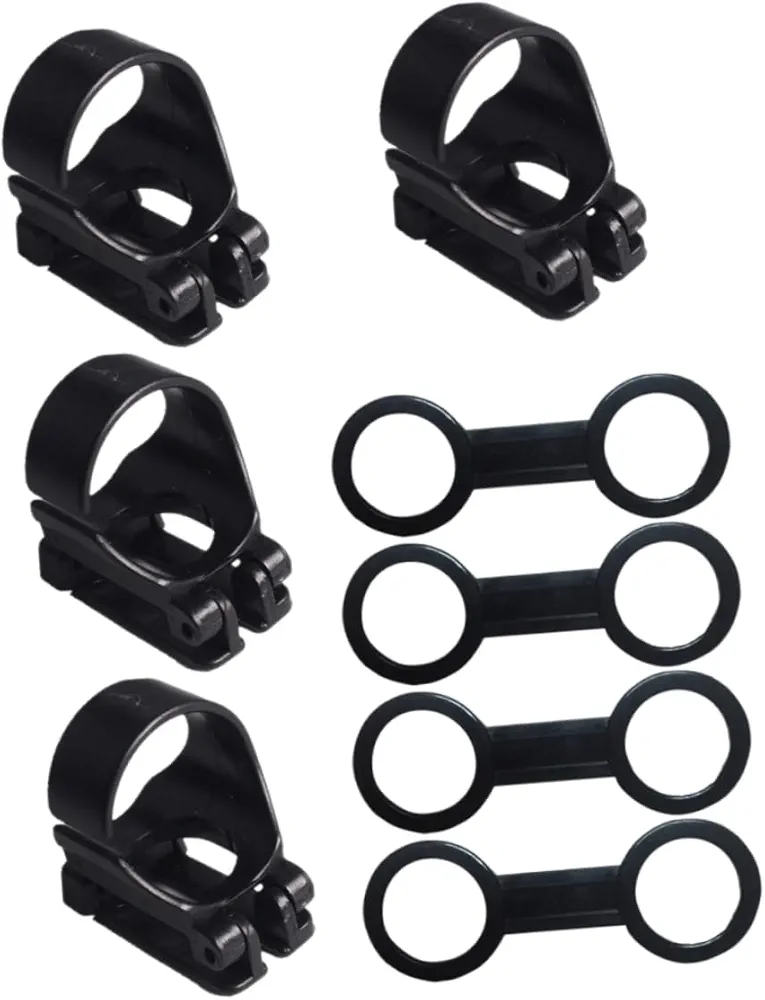 1 Set Diving Snorkel Buckle Full Face Snorkel Mask Tube Gear Snorkel Clip Grips Teplacement Asixx Repair Gas Mask Snrkol Goggles Swivel Trailer Scuba Diving Black