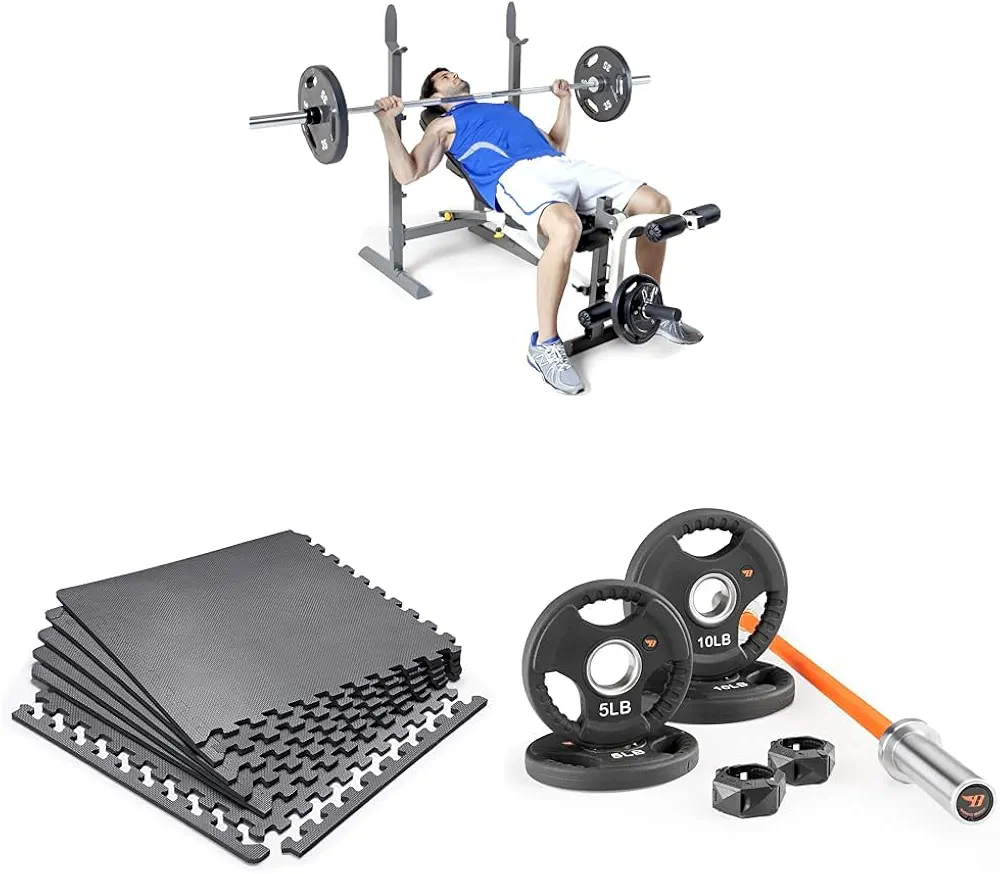 Marcy Folding Standard Weight Bench – Easy Storage MWB-20100, Incline