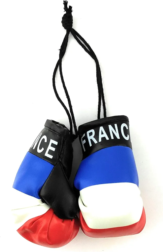 Hanging Car Mirror Mini Boxing Gloves (France)
