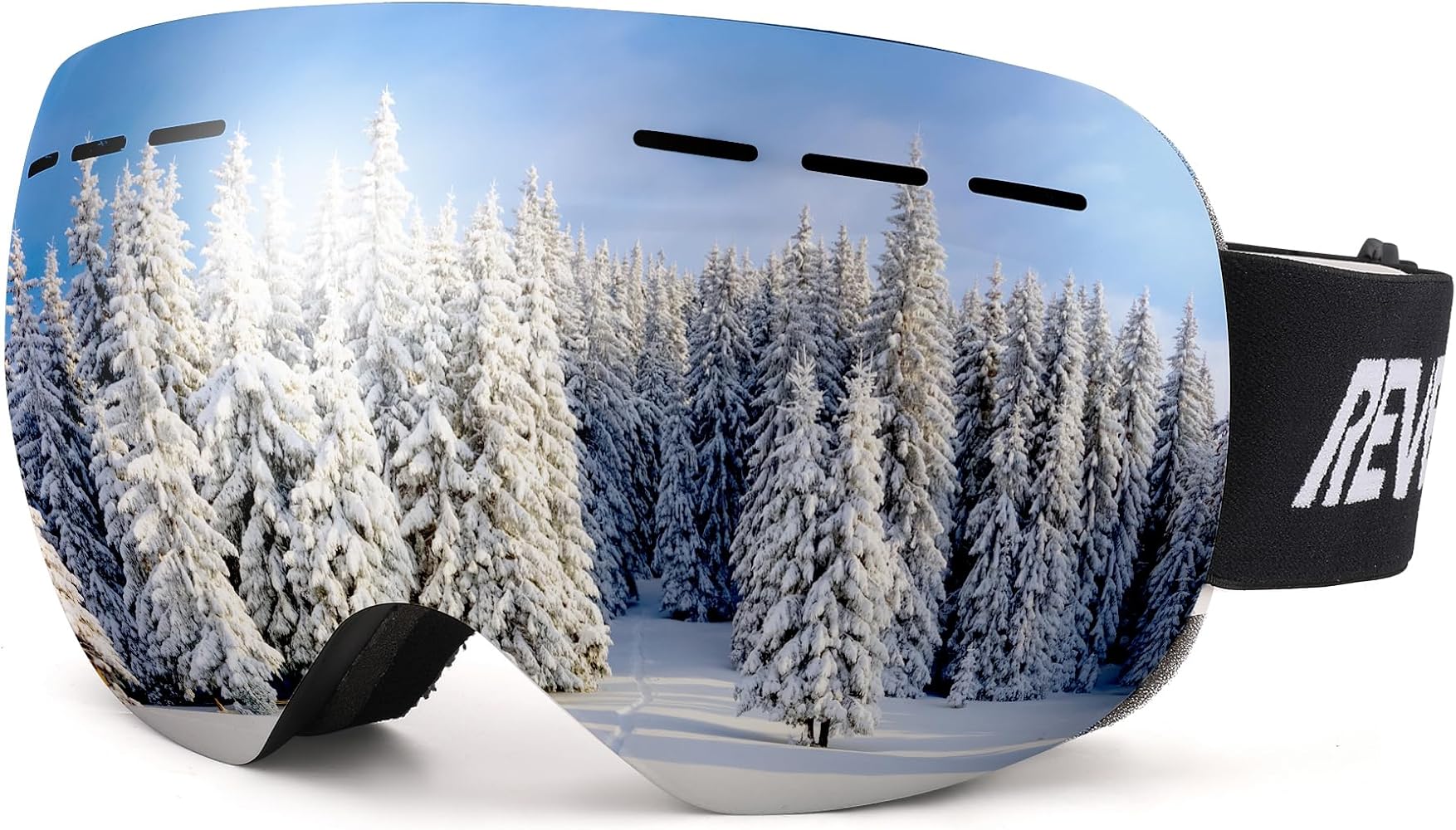 Ski Goggles for Men Women Youth, OTG Snowboard Goggles Snow Goggles with UV Protection, Anti Fog Over Glasses