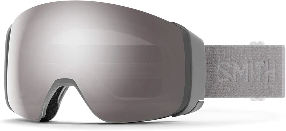 SMITH Optics 4D MAG Unisex Snow Winter Goggle - Cloudgrey, ChromaPop Sun Platinum Mirror